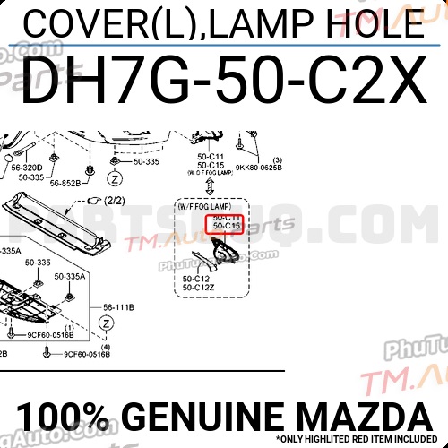 Giá bắt đèn gầm Mazda2 18-20 LH RH