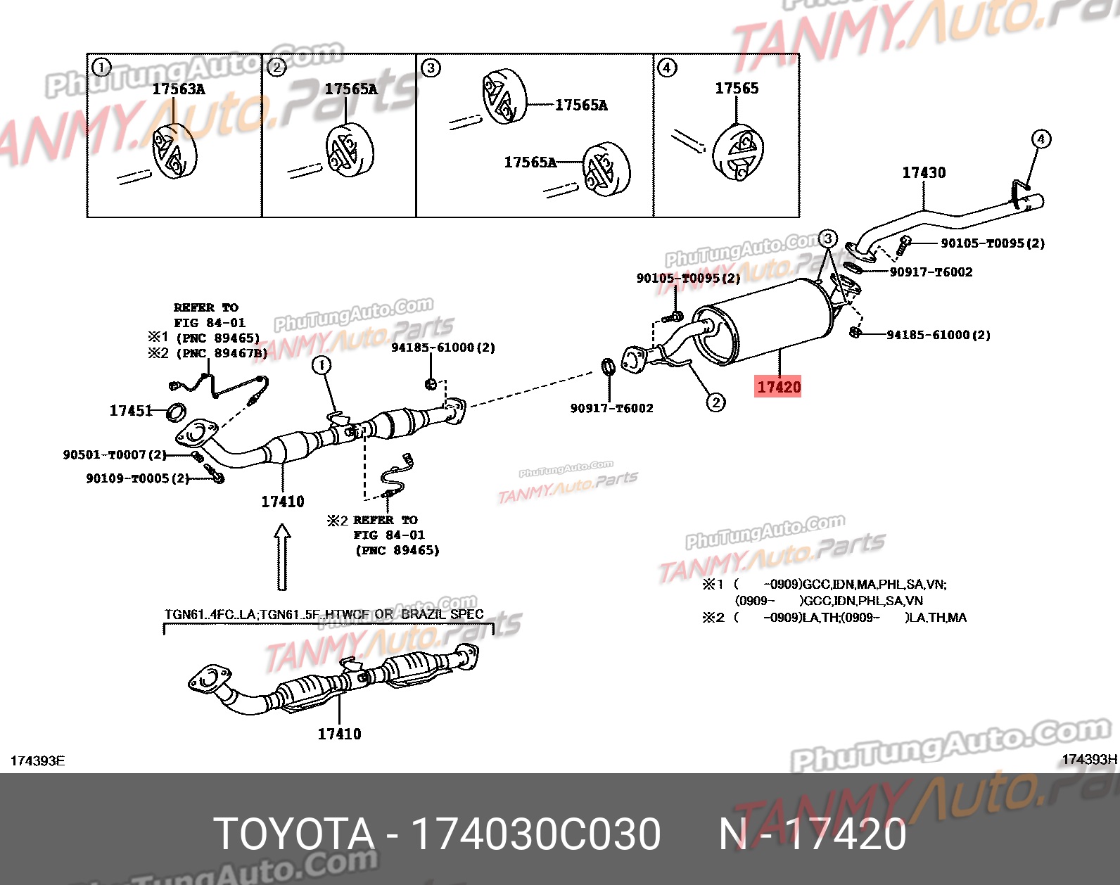 Ống xả Toyota Innova
