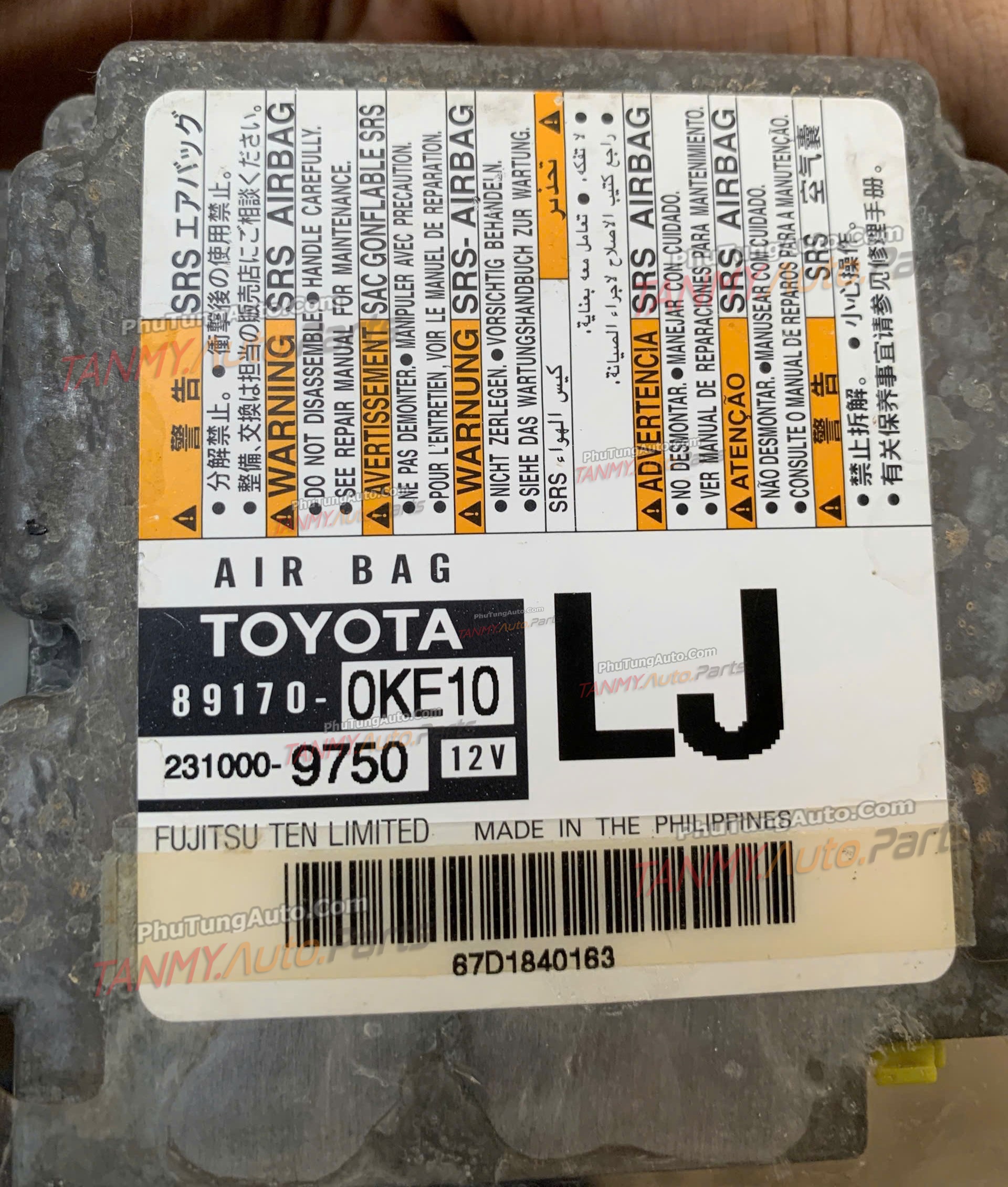 Hộp Điều Khiển Túi Khí Toyota Innova 2017–2020  89170-0KE10